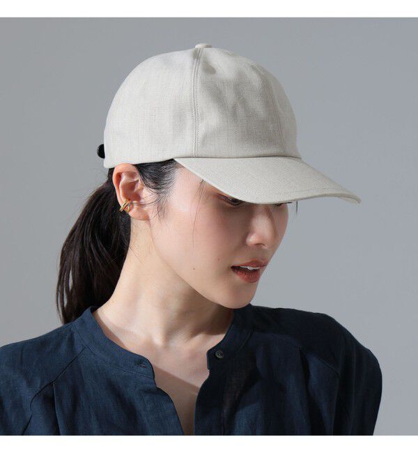 Demi-Luxe BEAMS 「〈WOMEN〉KIJIMA TAKAYUKI / リネン 6パネル キャップ」|ハット|