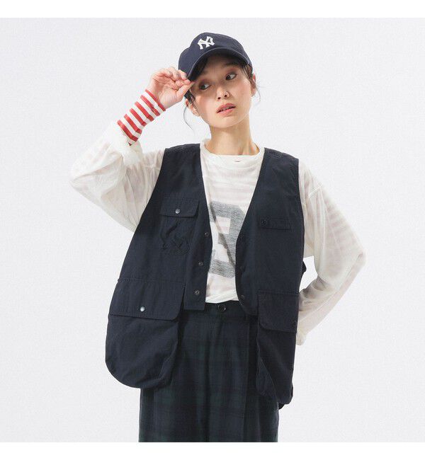 BEAMSBOY「ナイロン フィッシング ベスト」|ベスト・ジレ|NAVY