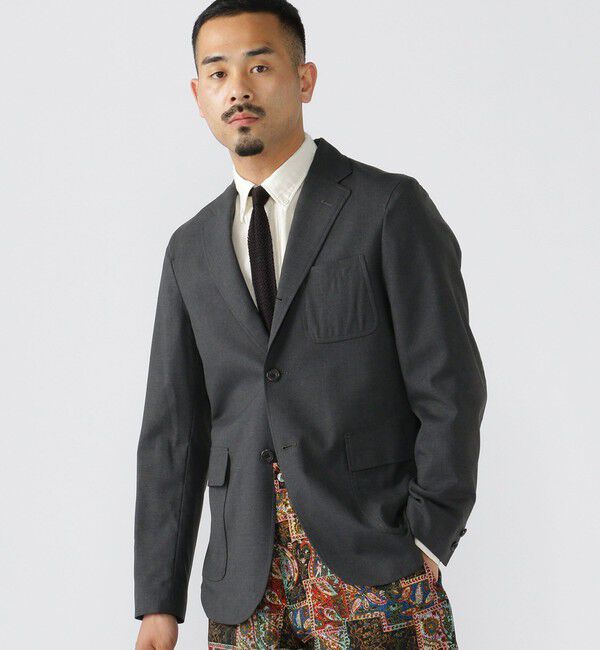 BEAMS「BEAMS PLUS / コンバットウール 3ボタン ジャケット」|テーラードジャケット|