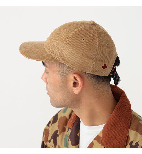 BEAMS PLUS「BEAMS PLUS / レジメンタル ストラップ コーデュロイ 6パネル キャップ」|その他|