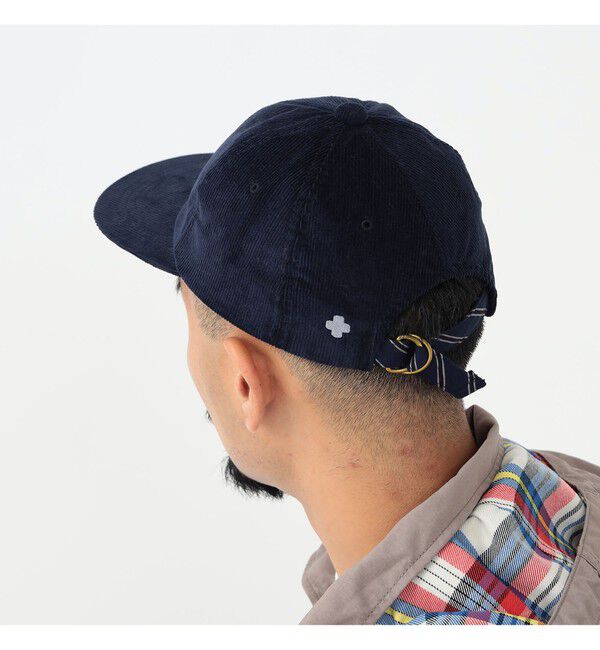 BEAMS PLUS「BEAMS PLUS / レジメンタル ストラップ コーデュロイ 6パネル キャップ」|その他|