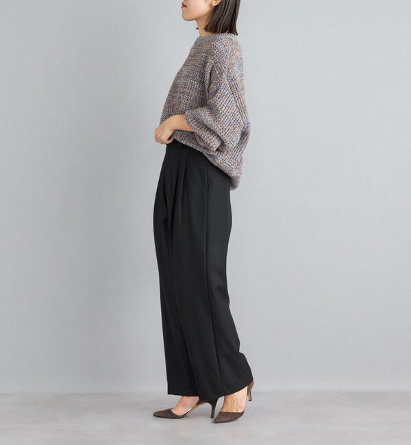 SHIPS for women「〈手洗い可能〉2タックワイドパンツ◇」|その他|