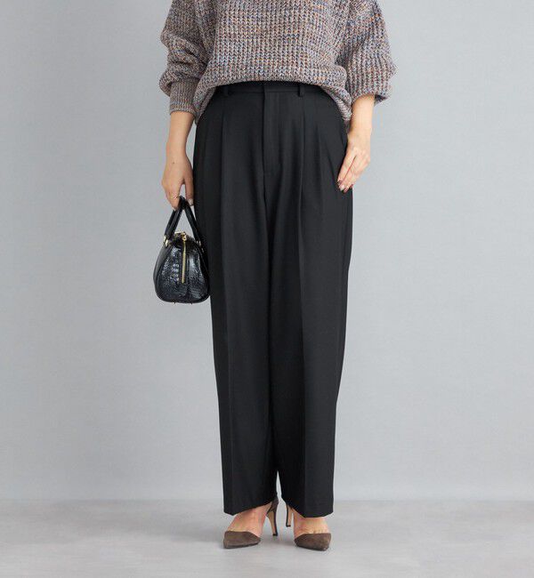 SHIPS for women「〈手洗い可能〉2タックワイドパンツ◇」|その他|