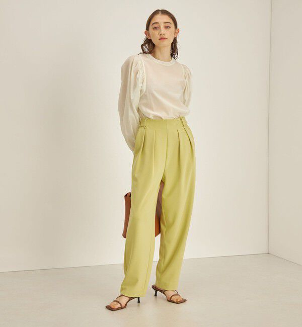 SHIPS for women「〈手洗い可能〉2タック ジョーゼット テーパード パンツ ◇ 」|その他|