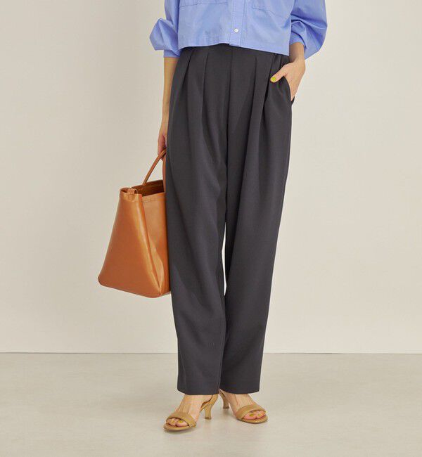 SHIPS for women「〈手洗い可能〉2タック ジョーゼット テーパード パンツ ◇ 」|その他|