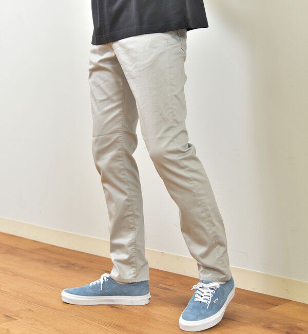 SHIPS any「【SHIPS any別注】GROWN&SEWN: WAERREN スリム 5ポケット チノパン」|チノ|ライトグレー