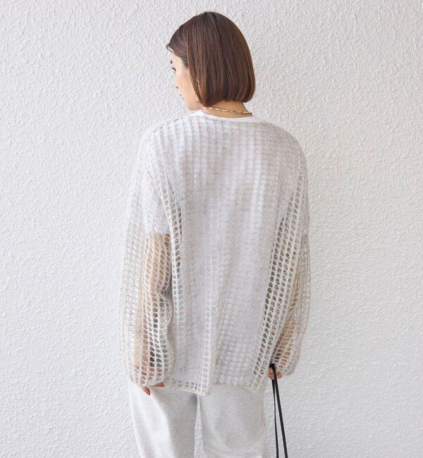 SHIPS for women「〈手洗い可能〉モヘヤ メッシュ プルオーバー◇」|ニット・セーター|