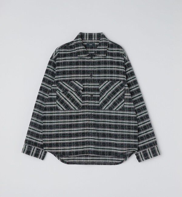 SHIPS「【WEB限定】SHIPS: モール チェック ダブルポケット CPO シャツ ジャケット」|ミリタリージャケット|