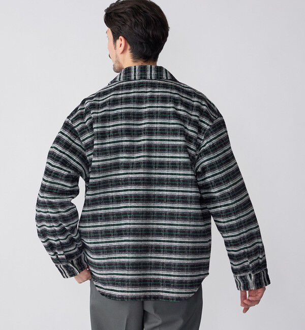 SHIPS「【WEB限定】SHIPS: モール チェック ダブルポケット CPO シャツ ジャケット」|ミリタリージャケット|