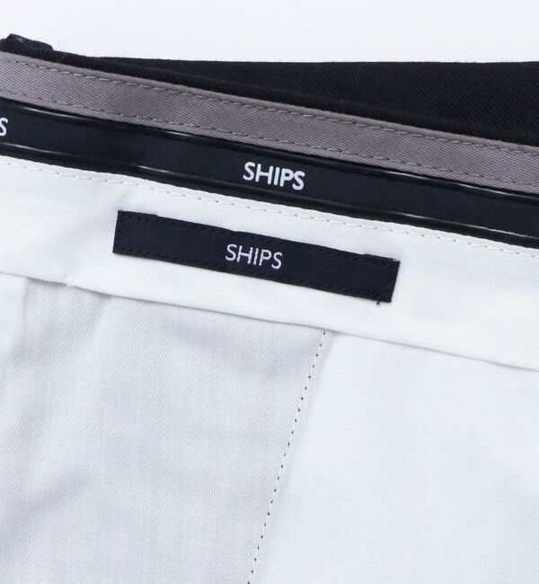 SHIPS「SHIPS: サキソニー ソロテックス ノープリーツ パンツ」|チノ|