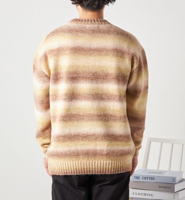 SHIPS any「SHIPS any: 〈手洗い可能〉ランダム グラデーション カラー クルーネック ニット◇」|ニット・セーター|