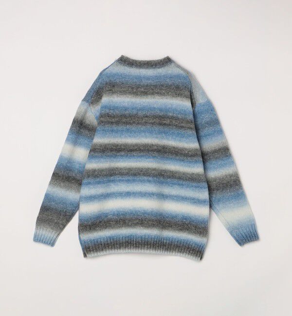 SHIPS any「SHIPS any: 〈手洗い可能〉ランダム グラデーション カラー クルーネック ニット◇」|ニット・セーター|