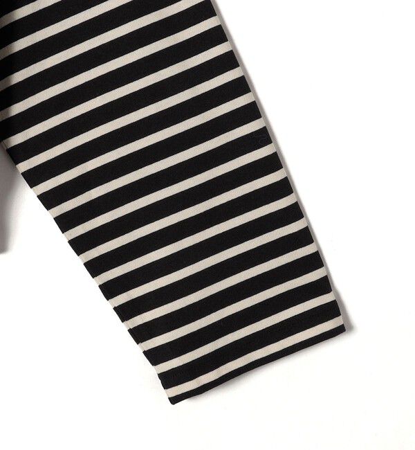 SHIPS for women「SHIPS Primary Navy Label:〈洗濯機可能〉ボリューム ワイド ボーダー プルオーバー」|Tシャツ・カットソー|