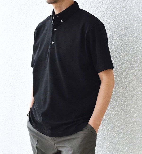 SHIPS any「SHIPS any:〈接触冷感/遮熱/UVカット機能等〉サマーファンクション 鹿の子 ボタンダウンポロシャツ◇」|ポロシャツ|