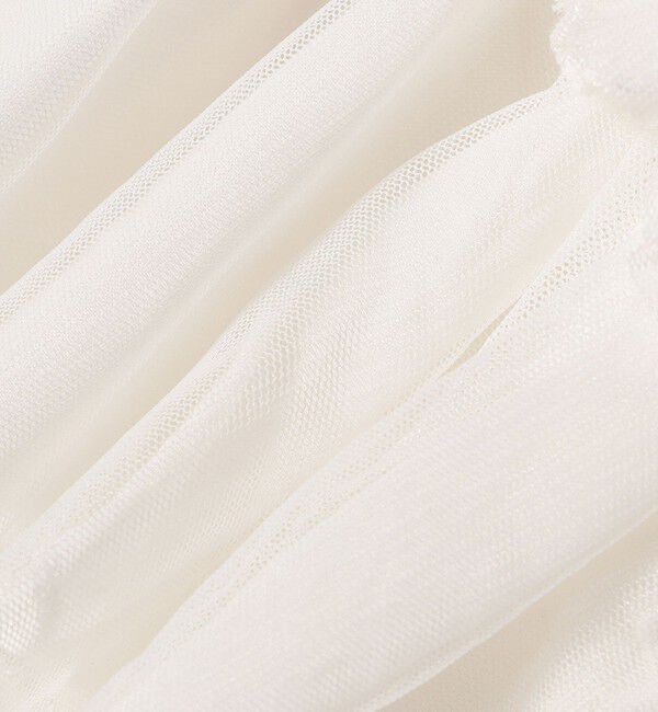 SHIPS any「SHIPS any:〈手洗い可能〉チュール ティアード 2WAY キャミソール」|キャミソール|