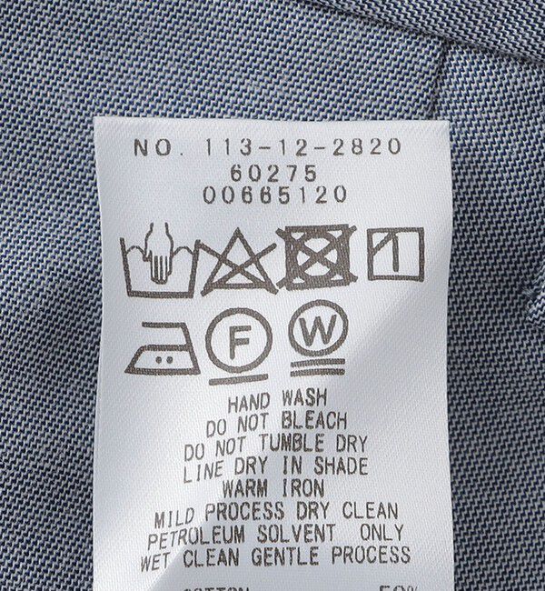 SHIPS「SHIPS:〈手洗い可能〉コットン シャークスキン スラックス」|スラックス|