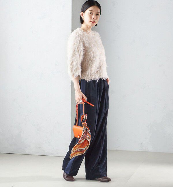 SHIPS for women「〈手洗い可能〉ベッチン ライン ストレート パンツ」|その他|