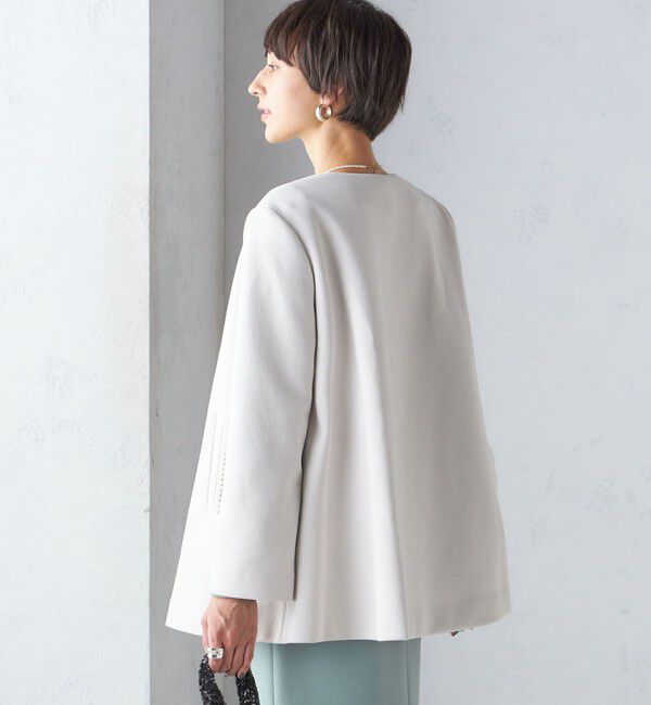 SHIPS for women「【SHIPS別注】kaene:パール モチーフ ショート コート（セレモニー対応可）」|その他|