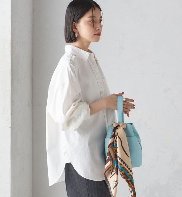 SHIPS for women「〈洗濯機可能〉ピン オックス 刺繍 シャツ」|シャツ・ブラウス|