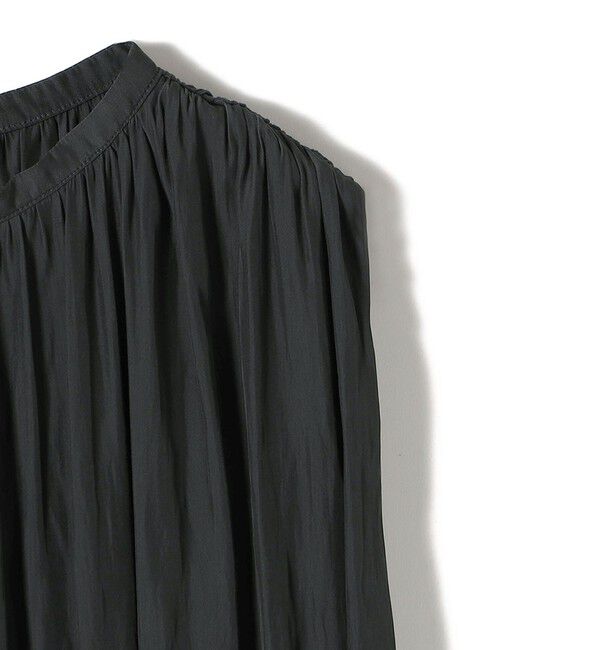 SHIPS for women「〈手洗い可能〉割繊 無地 ノースリーブ ワンピース」|ワンピース|