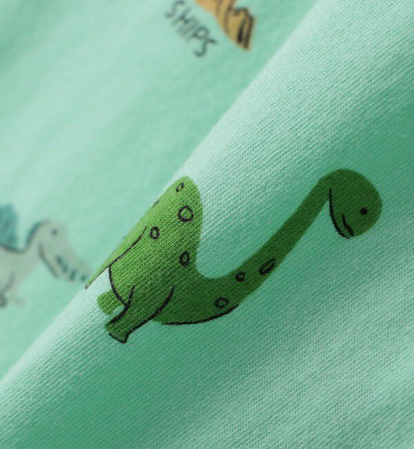 SHIPS KIDS「SHIPS KIDS:100～130cm / 恐竜 テキスタイル 半袖 TEE」|Tシャツ・カットソー|