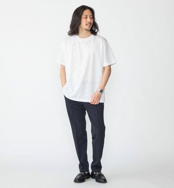 SHIPS「SHIPS: リネン ライク スラブ ショートスリーブ Tシャツ」|Tシャツ・カットソー|