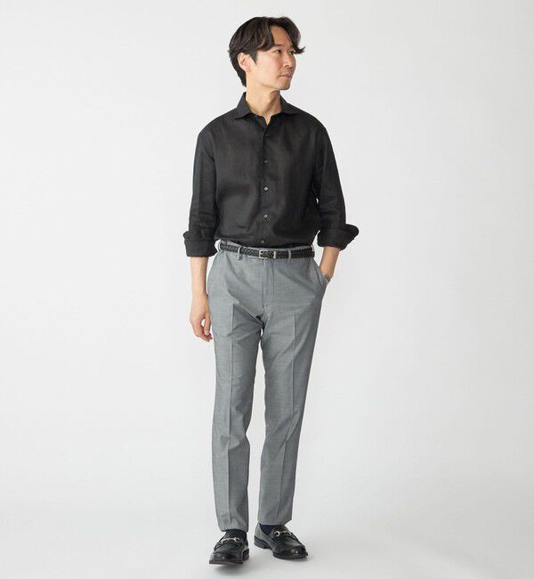 SHIPS「SHIPS: ウォッシュド リネン ソリッド シャツ」|シャツ・ブラウス|