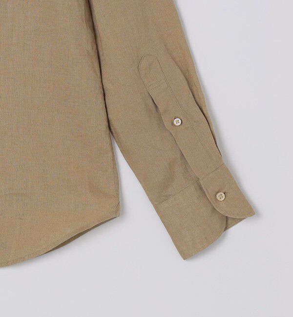 SHIPS「SHIPS: ウォッシュド リネン ソリッド シャツ」|シャツ・ブラウス|