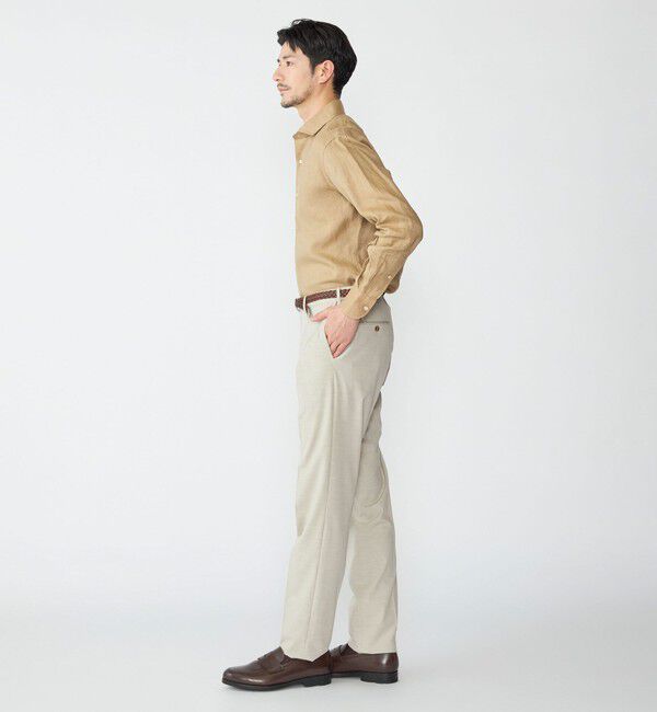 SHIPS「SHIPS: ウォッシュド リネン ソリッド シャツ」|シャツ・ブラウス|