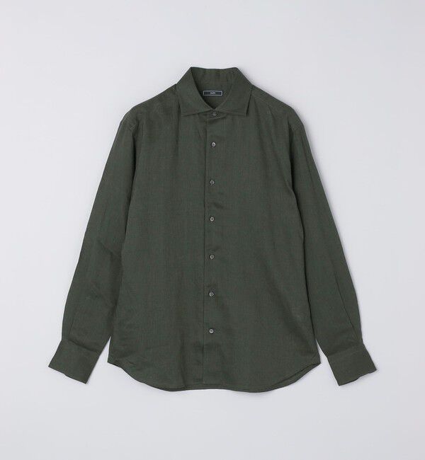 SHIPS「SHIPS: ウォッシュド リネン ソリッド シャツ」|シャツ・ブラウス|