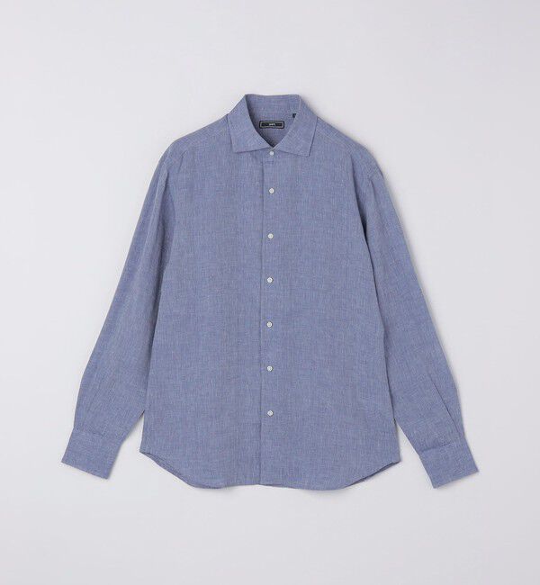 SHIPS「SHIPS: ウォッシュド リネン ソリッド シャツ」|シャツ・ブラウス|