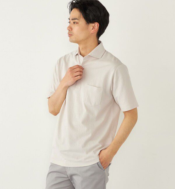 SHIPS Colors 「SHIPS Colors:〈吸水速乾〉カノコ ワイドカラー ポロシャツ」|ポロシャツ|