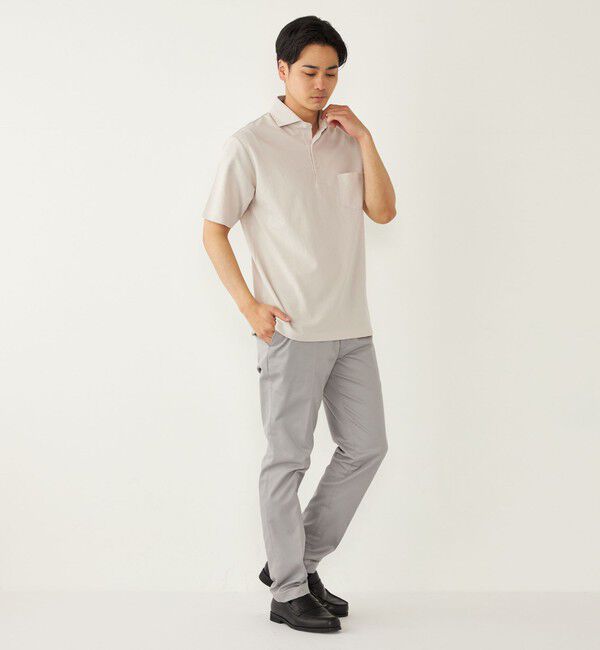 SHIPS Colors 「SHIPS Colors:〈吸水速乾〉カノコ ワイドカラー ポロシャツ」|ポロシャツ|