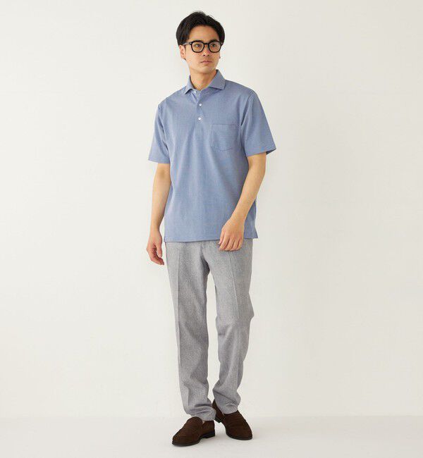 SHIPS Colors 「SHIPS Colors:〈吸水速乾〉カノコ ワイドカラー ポロシャツ」|ポロシャツ|