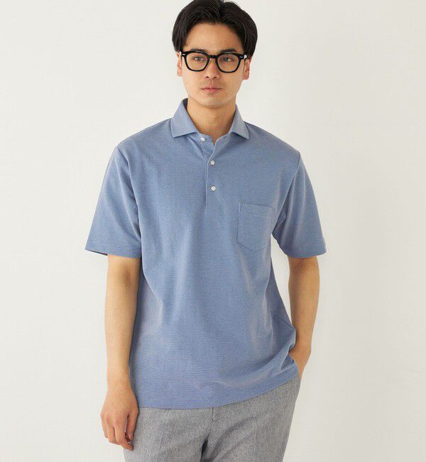 SHIPS Colors 「SHIPS Colors:〈吸水速乾〉カノコ ワイドカラー ポロシャツ」|ポロシャツ|