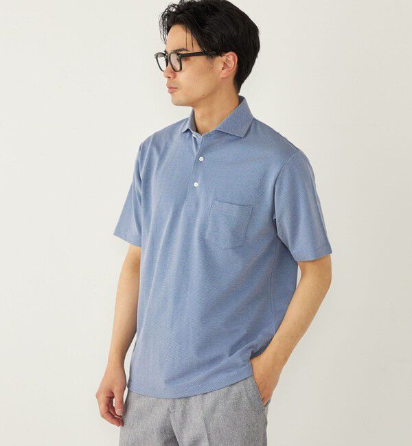 SHIPS Colors 「SHIPS Colors:〈吸水速乾〉カノコ ワイドカラー ポロシャツ」|ポロシャツ|