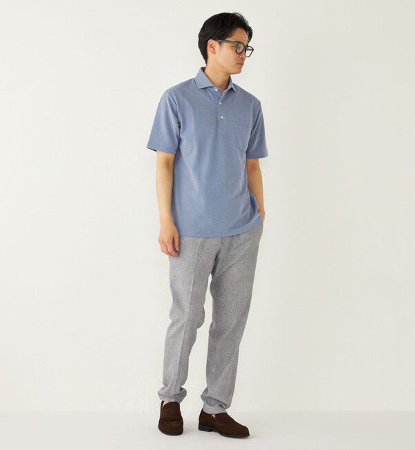 SHIPS Colors 「SHIPS Colors:〈吸水速乾〉カノコ ワイドカラー ポロシャツ」|ポロシャツ|