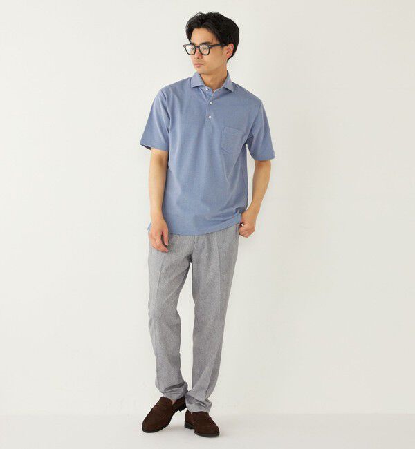 SHIPS Colors 「SHIPS Colors:〈吸水速乾〉カノコ ワイドカラー ポロシャツ」|ポロシャツ|