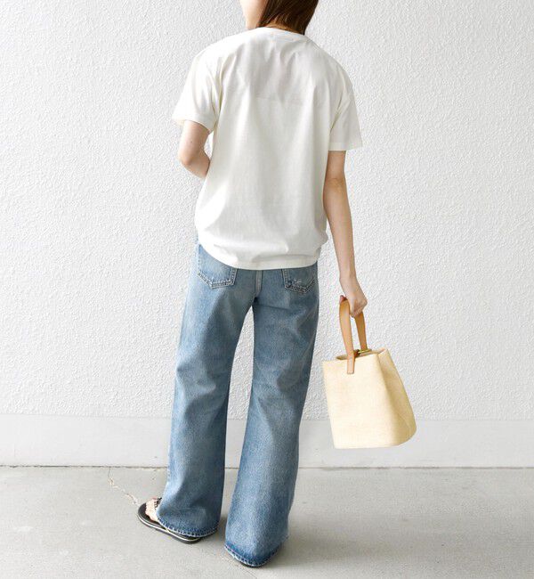 SHIPS for women「【WEB限定】フォト 刺繍 TEE」|Tシャツ・カットソー|