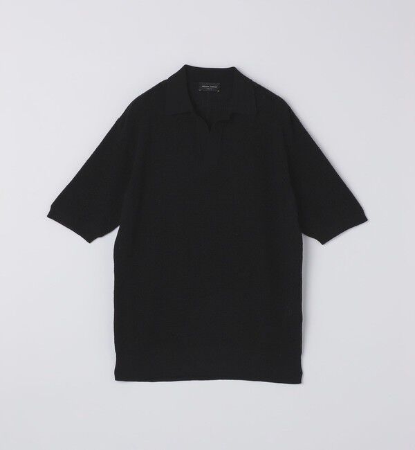 SHIPS「ROBERTO COLLINA: POLO SKIPPER PUNTO」|ポロシャツ|ブラック