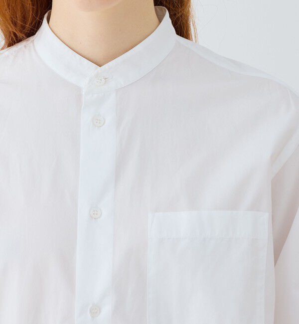 GALERIE VIE「コットンブロード スタンドカラーシャツ」|シャツ・ブラウス|