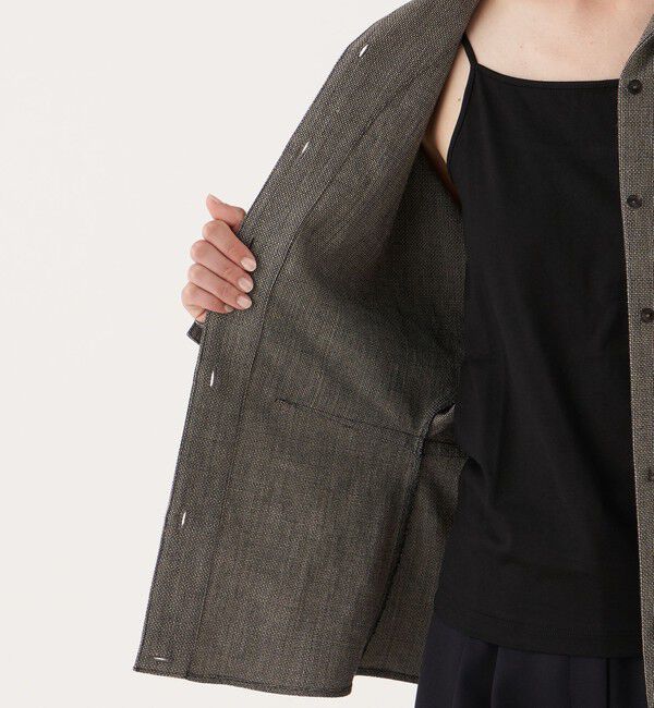 DES PRES「ウールリネン シャツブルゾン」|ブルゾン・スタジャン|
