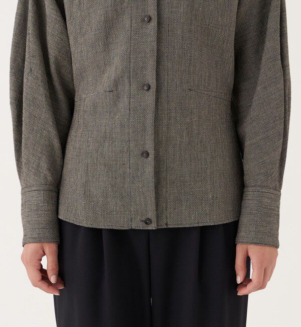 DES PRES「ウールリネン シャツブルゾン」|ブルゾン・スタジャン|