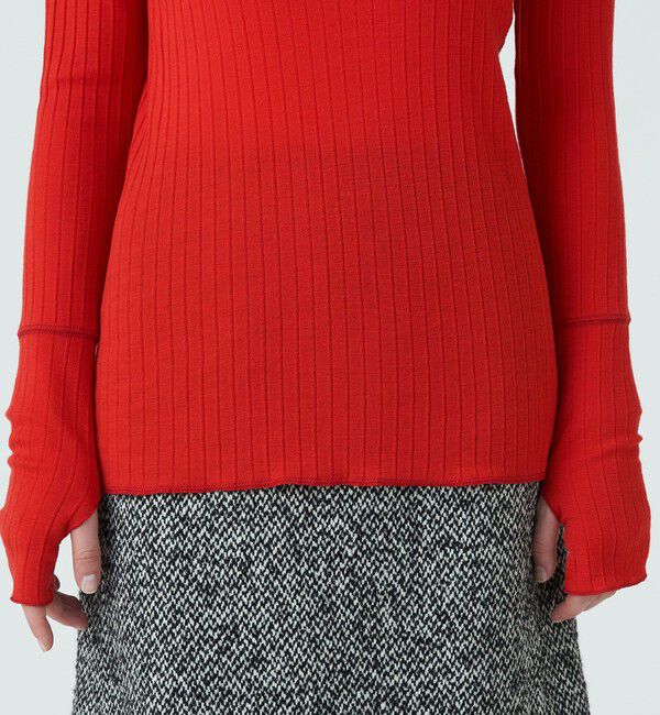 MACPHEE「ウールリブ クルーネックプルオーバー」|Tシャツ・カットソー|