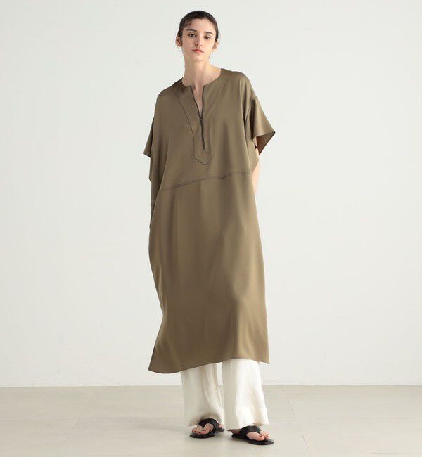 BACCA「ジョーゼットサテン カフタンワンピース」|ワンピース|
