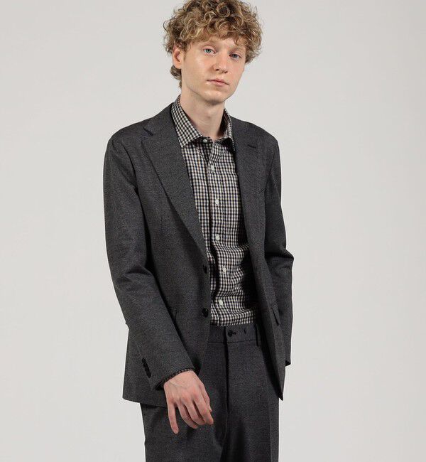 TOMORROWLAND MENS「ウールコットンジャージー シングルブレステッド 2B ジャケット」|テーラードジャケット|