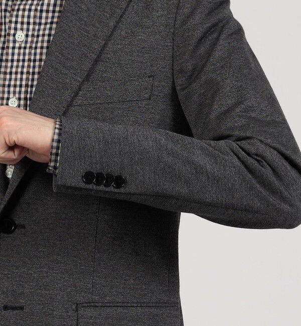 TOMORROWLAND MENS「ウールコットンジャージー シングルブレステッド 2B ジャケット」|テーラードジャケット|