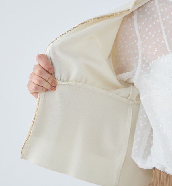 Ballsey「ミラノリブ ペプラムカーディガン」|カーディガン|