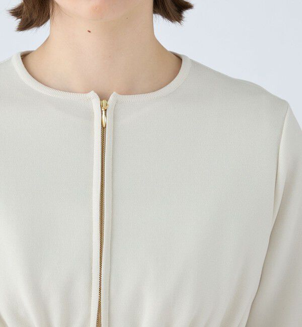 Ballsey「ミラノリブ ペプラムカーディガン」|カーディガン|