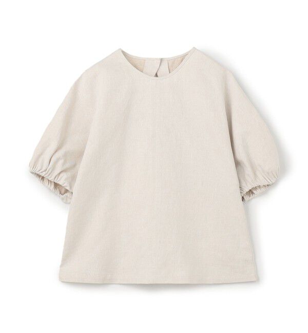 MACPHEE「【WEB限定】リアクティブデニム パフスリーブブラウス」|シャツ・ブラウス|